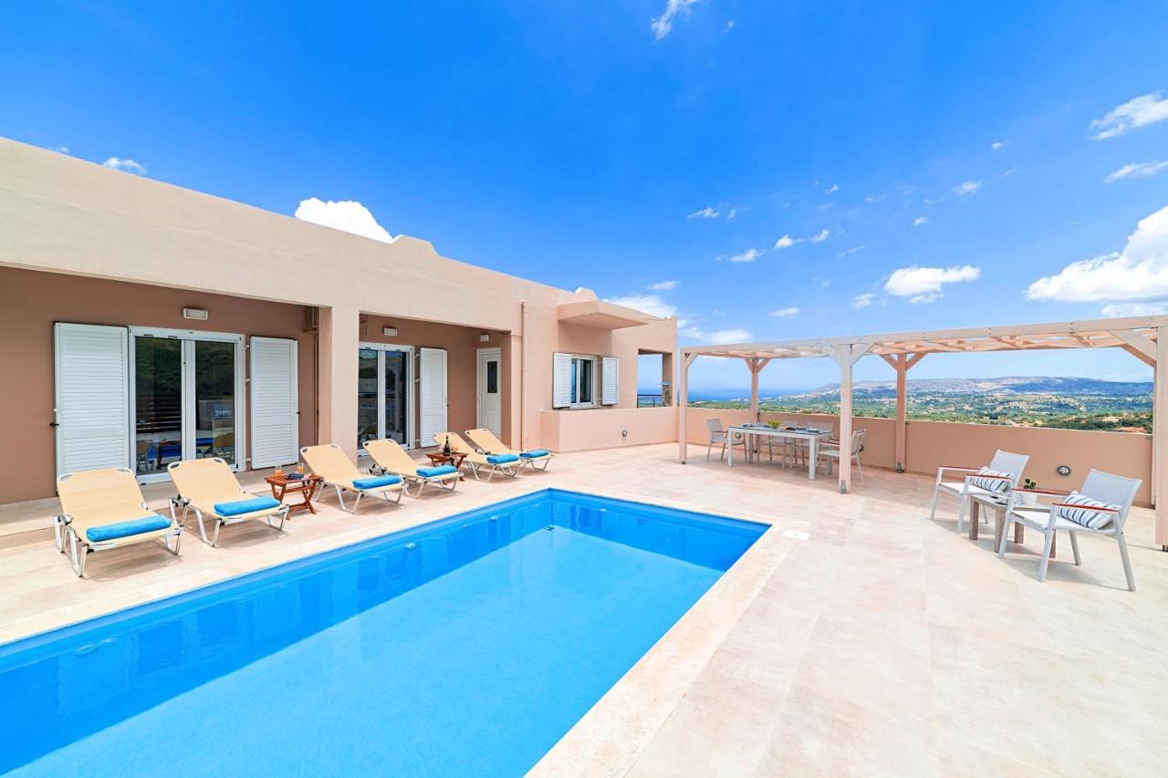 Villa Di Giorgio Heated Pool Kournás المظهر الخارجي الصورة