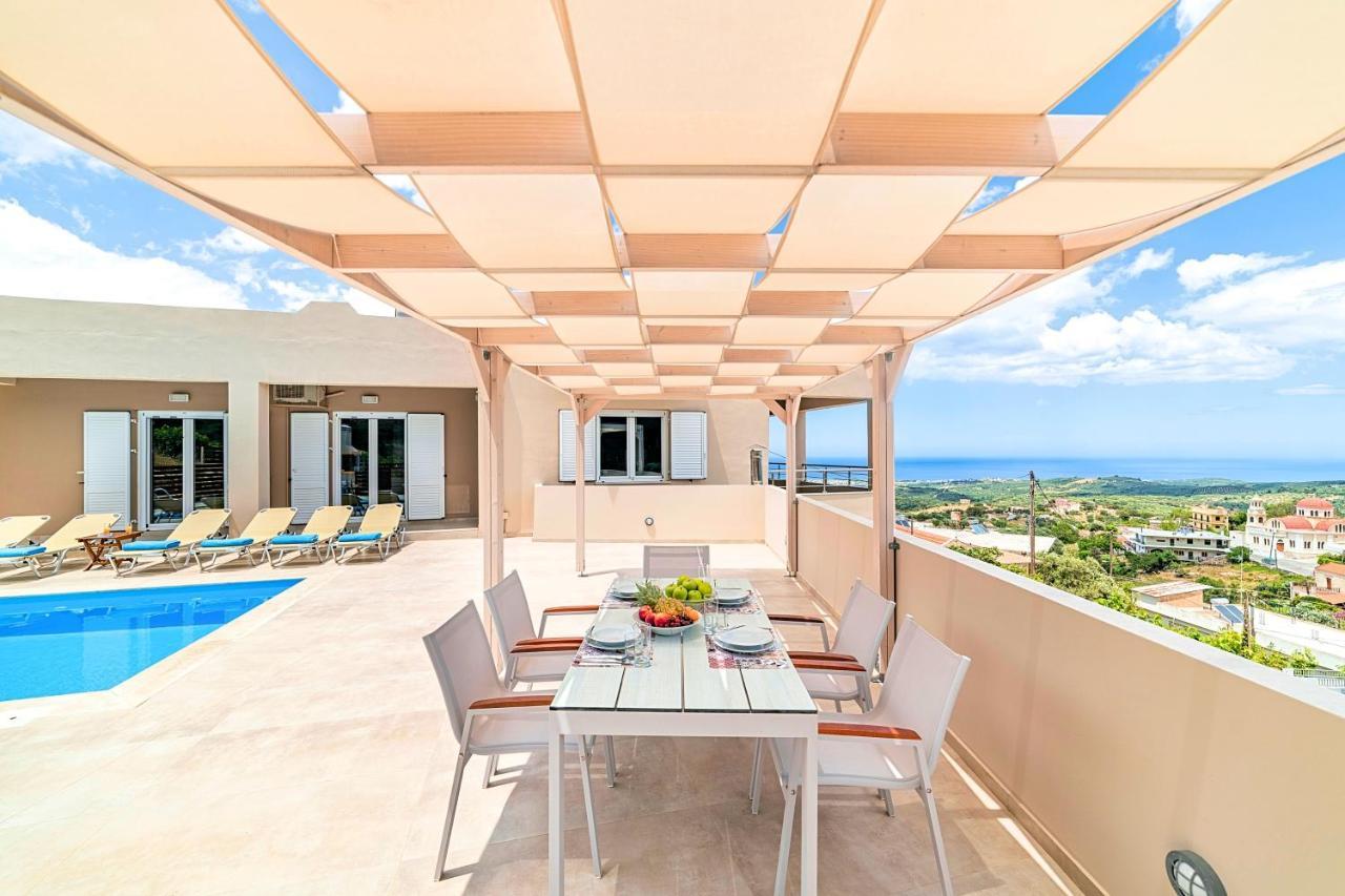 Villa Di Giorgio Heated Pool Kournás المظهر الخارجي الصورة