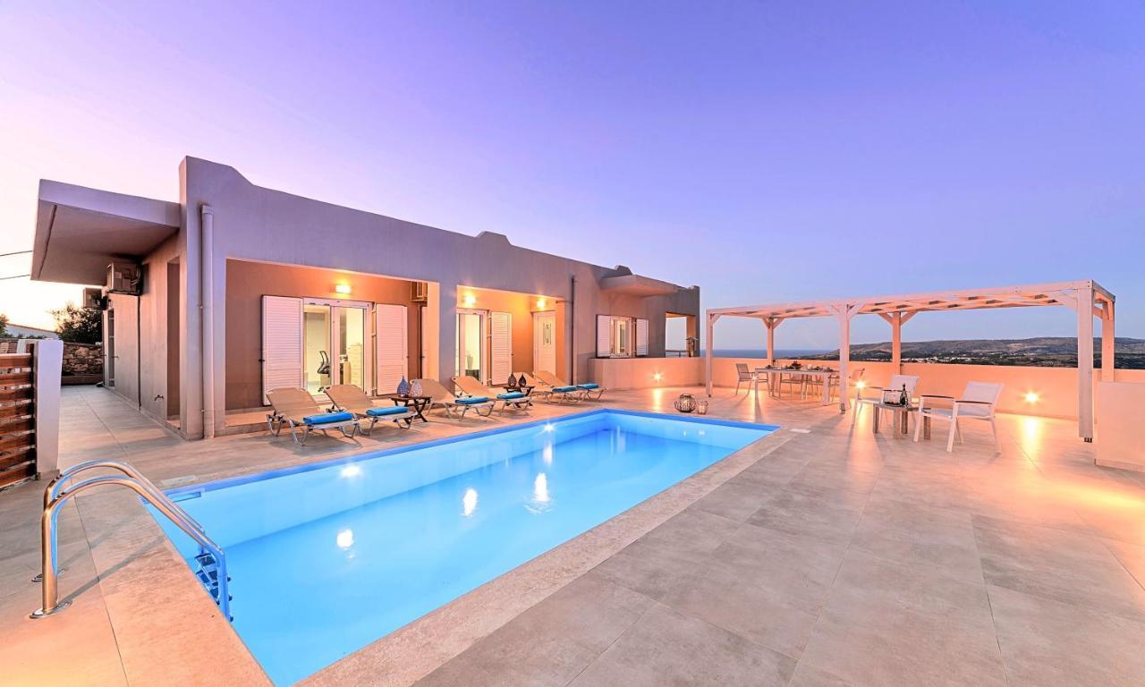 Villa Di Giorgio Heated Pool Kournás المظهر الخارجي الصورة