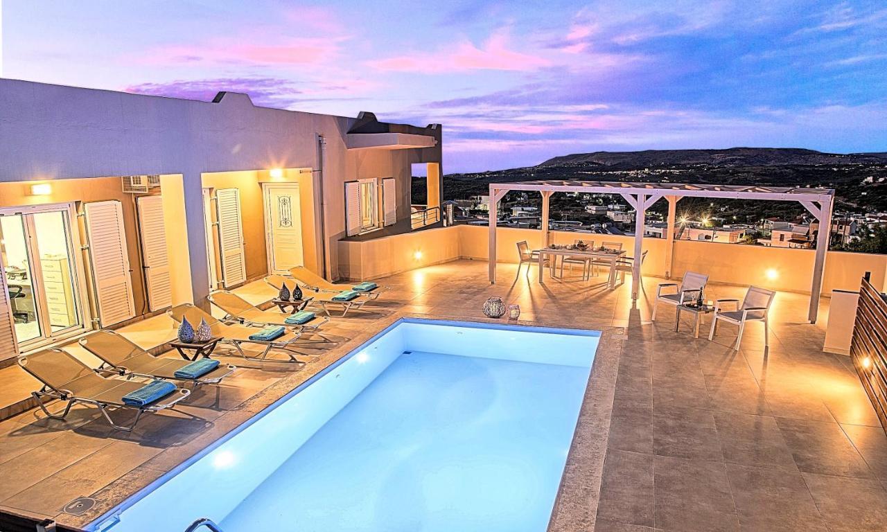 Villa Di Giorgio Heated Pool Kournás المظهر الخارجي الصورة