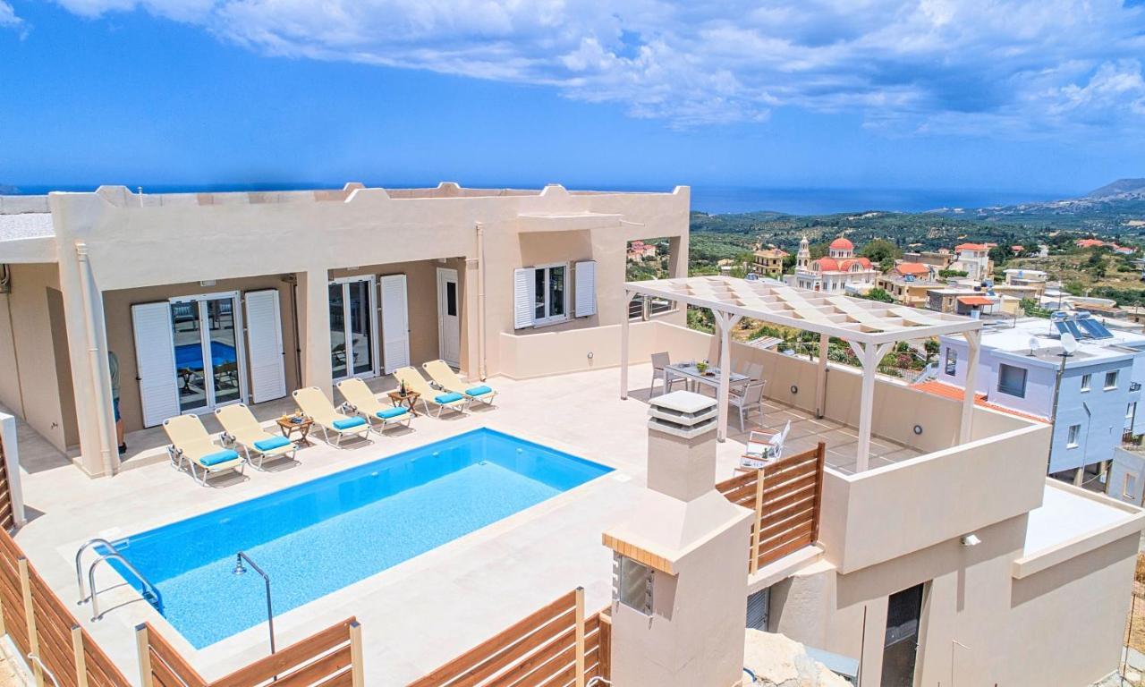 Villa Di Giorgio Heated Pool Kournás المظهر الخارجي الصورة